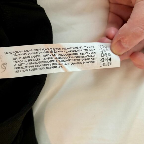 Zara Black High Rise Pull On Wide Leg Pants with Belt, XL - Picture 6 of 8